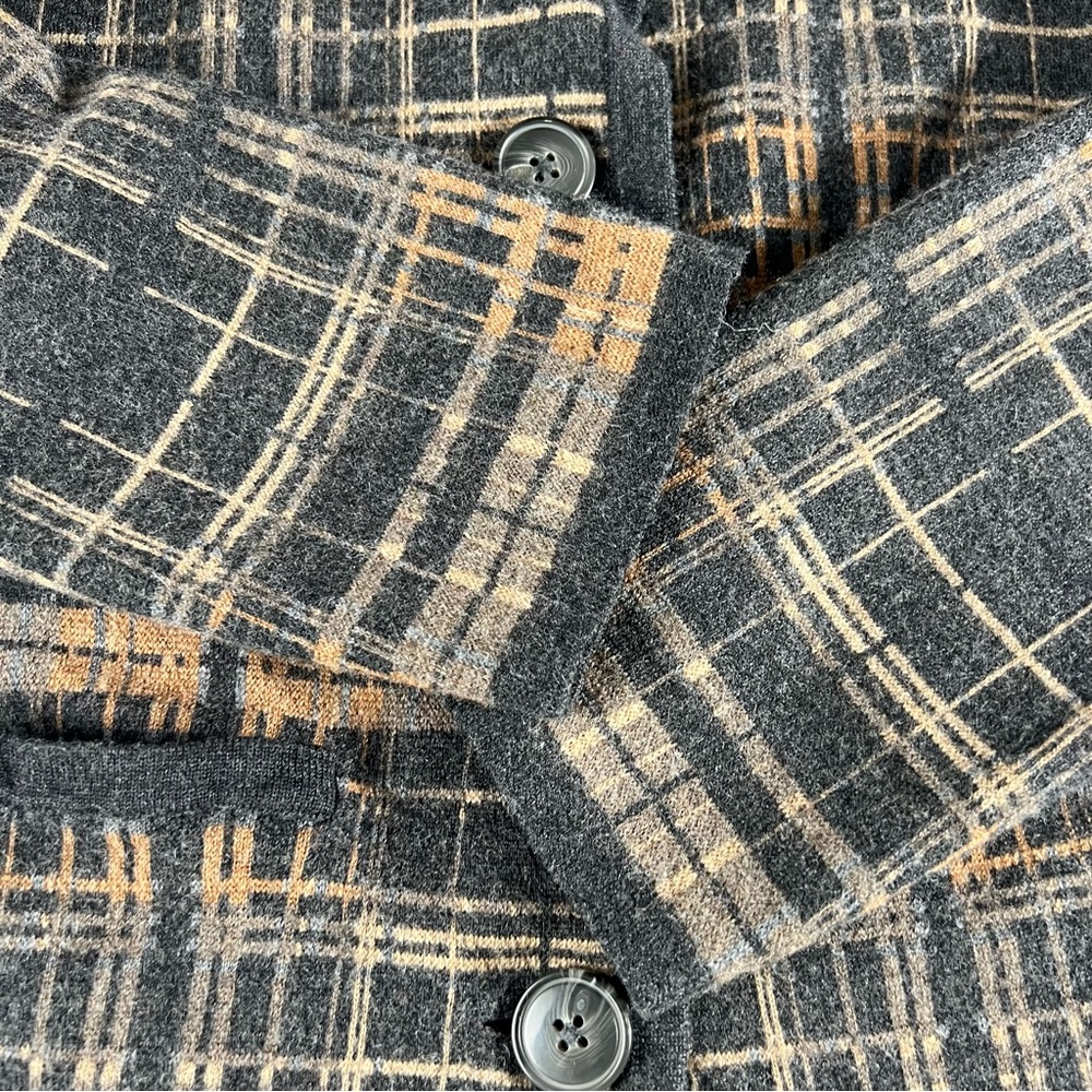 Pendleton Women's Sz L Merino Wool Button Up Cardigan Sweater Pocket Pea Coat - Picture 5 of 16